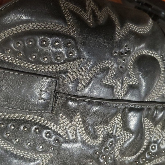Very Volatile | Denver Cowgirl Boots Black/Grey Women's Size 8.5 - Picture 15 of 15